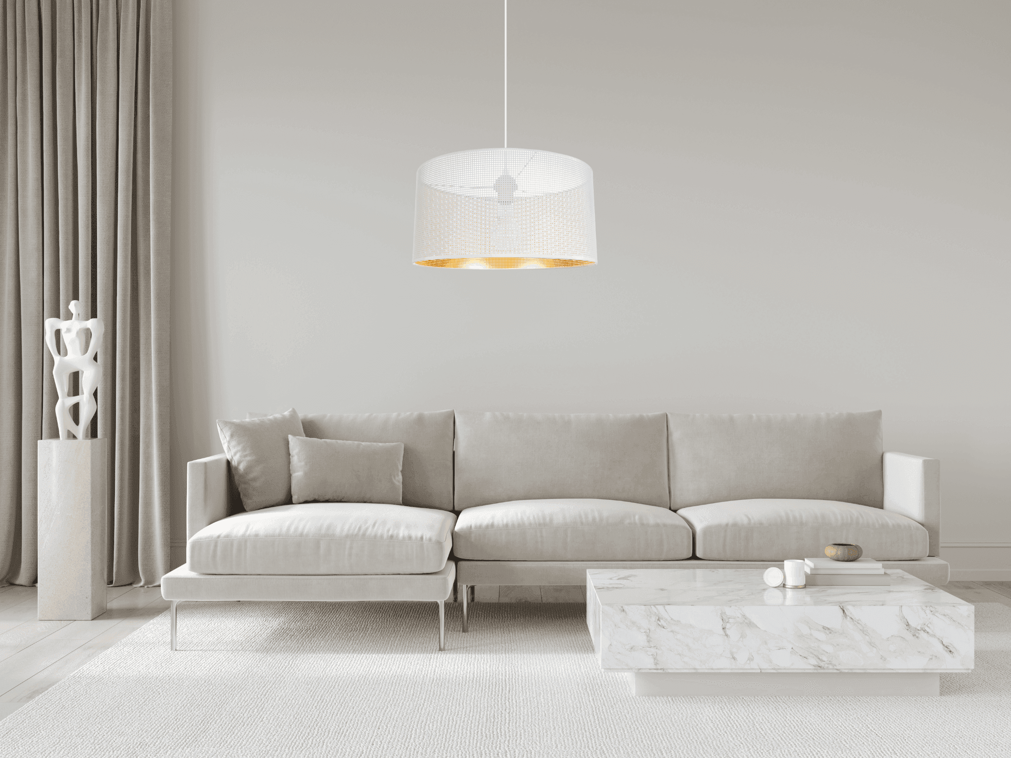 Aranżacja karnisze w nowoczesnym wnętrzu