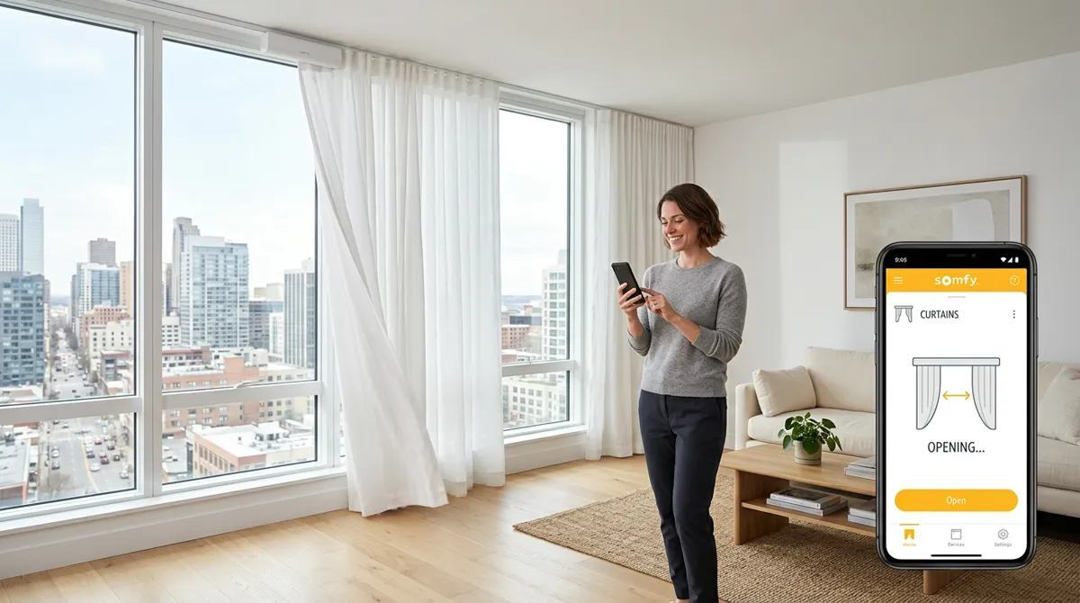 Karnisz Somfy Irismo