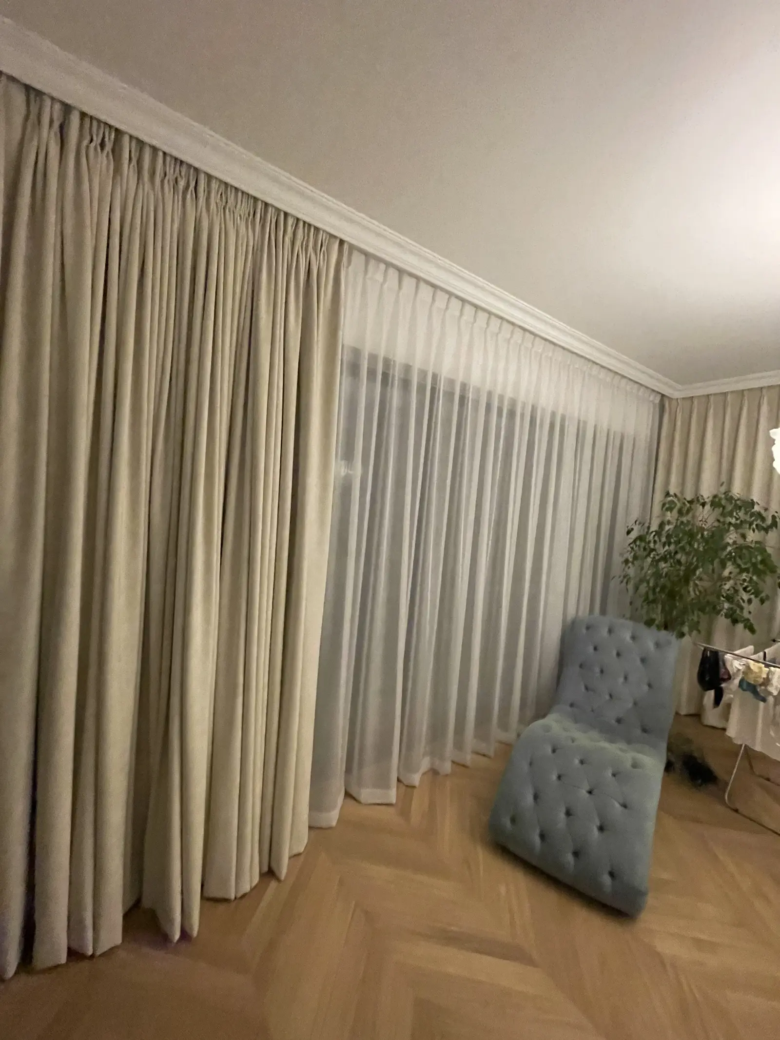 Realizacja: Zasłony i firany — sypialnia — Łódź, Górna